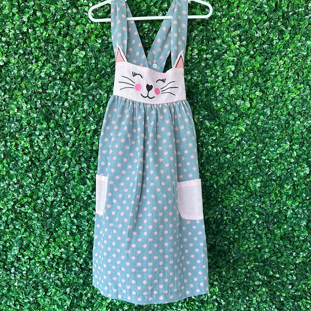 Cute Polka Dot Cat Dress